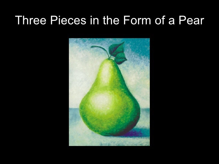 unit v class 30 three pieces in the form of a pear