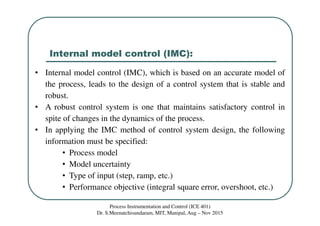 Class 38   self tuning controllers and imc