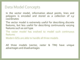 Geospatial Data Models, Vector And Raster Data Model | PDF