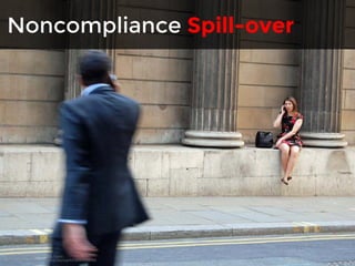 Noncompliance Spill-over 
Bank of England by Duncan Harris 
https://www.flickr.com/photos/duncanh1/5647094748 
 