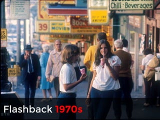 Pedestrians on First Avenue 1972 by Seattle Municipal Archives 
https://www.flickr.com/photos/seattlemunicipalarchives/4948398055/ 
Flashback 1970s 
 