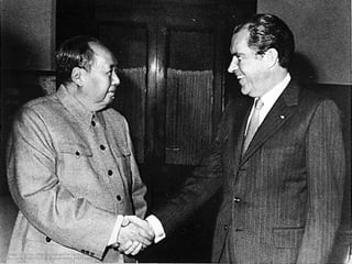 Image: http://en.wikipedia.org/wiki/File:Nixon_Mao_1972-02-29.png 
As a work of the U.S. federal government, the image is in the public domain 
 