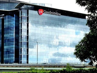 Glaxo Smith Kline Building at Brentford by Maxwell Hamilton 
https://www.flickr.com/photos/mualphachi/4938443323 
 