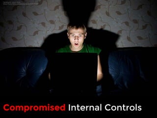 Hacking by Johan Viirok 
https://www.flickr.com/photos/viirok/2498157861 
Compromised Internal Controls 
 