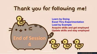 2/12/2019 suryaprakash.vsm@gmail.com 30
This Photo by Unknown Author is licensed under CC BY-NC-ND
Learn by Doing
Excel Thru Experimentation
Lead by Example
Acquire skills and get employed
Update skills and stay employed
 