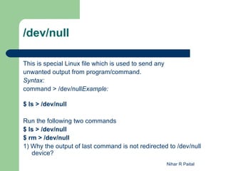 UNIX - Class4 - Advance Shell Scripting-P1 | PPT