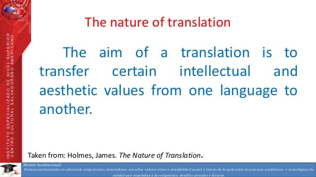 Nature of translation
