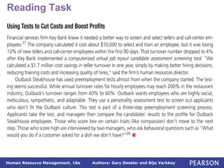 Authors: Gary Dessler and Biju Varkkey
Human Resource Management, 16e
Reading Task
 