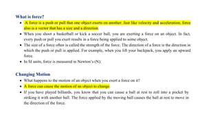 Class 5-Newtons Laws of Motion in general science | PDF