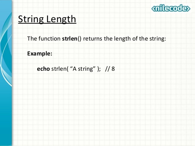 php string size