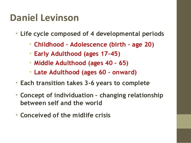 levinson theory of adulthood development pdf