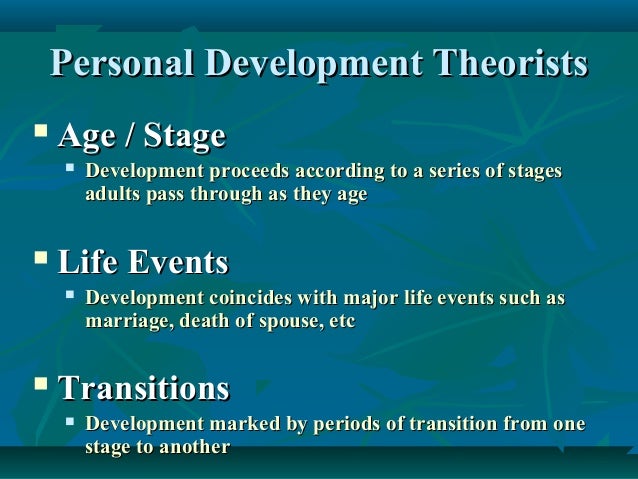Adult Development Theories 81