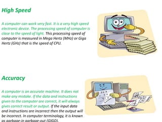 Computer Speed Hz Class 6 computer day 2 | PPTX