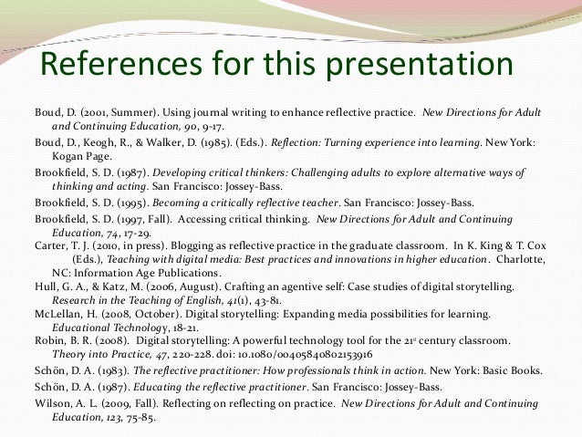 Class 5 experiential learning and reflective practice for