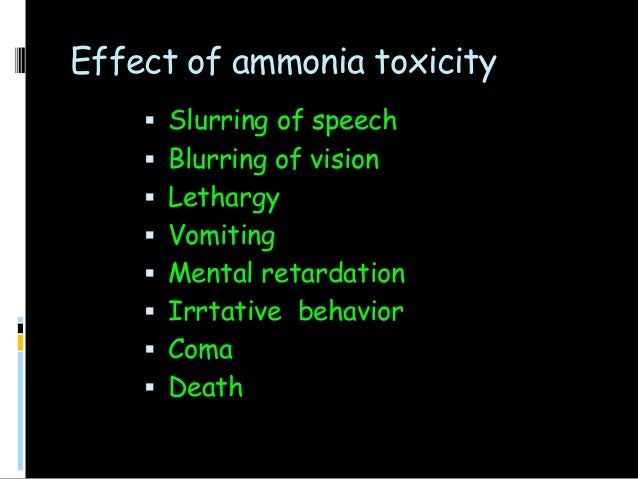 Formation and fate of ammonia