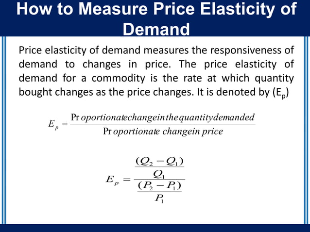 lesson 5 elasticity of demand & movement of demand... Class 5 measurements and types of elasticity of demand | PPTX
