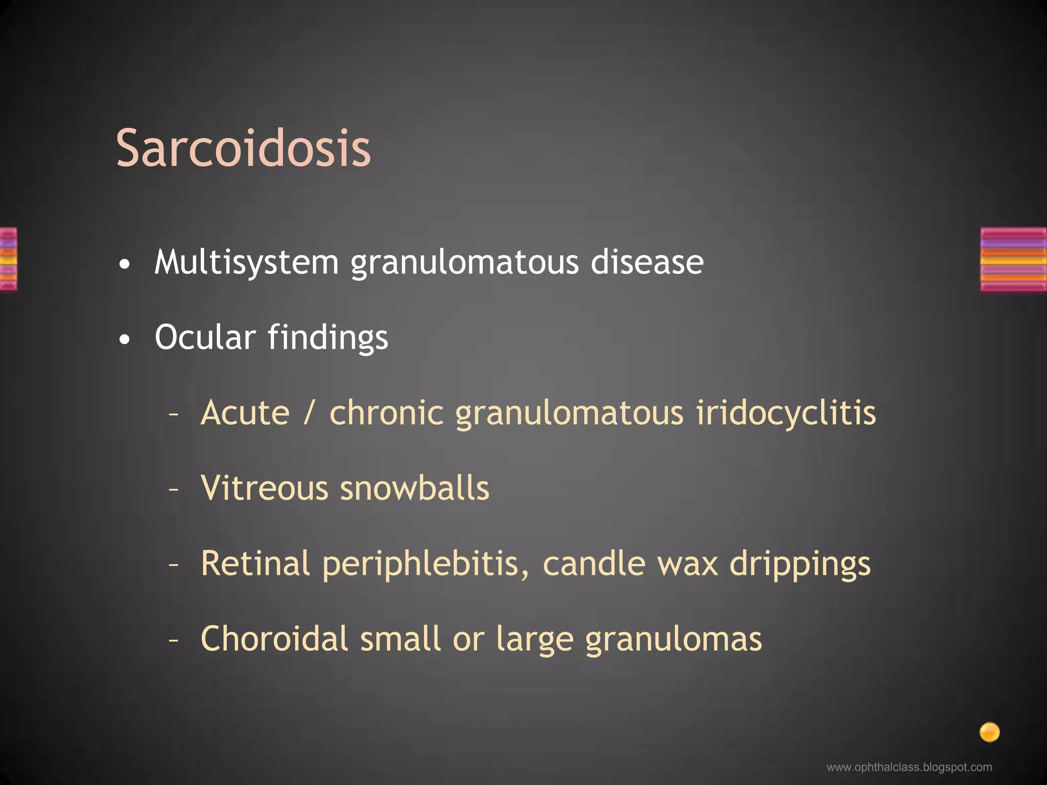 Chest x-ray, serum ACE…… elevated ACE, hilar lymphadenopathySarcoidosis