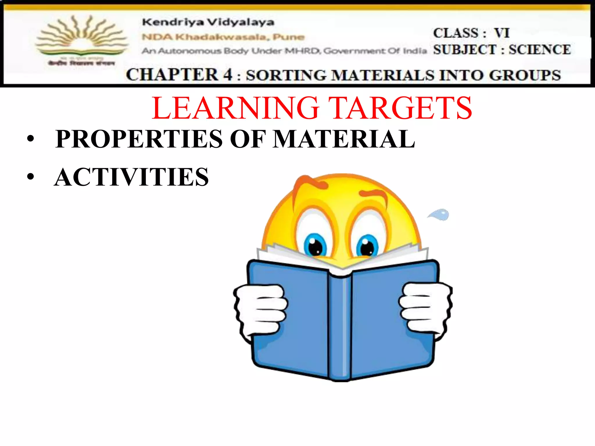 Class 6 chapter 4 Sorting materials into groups ppt 3 | PPTX ...