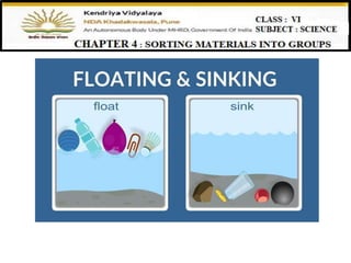 Class 6 chapter 4 Sorting materials into groups ppt 3 | PPTX