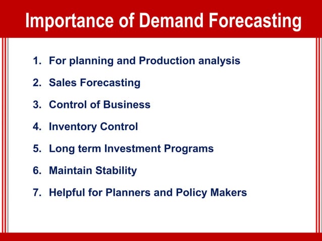 Class 6 definition of methods demand forecasting | PPT