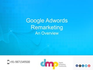 Google Adwords
Remarketing
An Overview
 