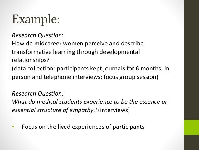 examples of qualitative research in education