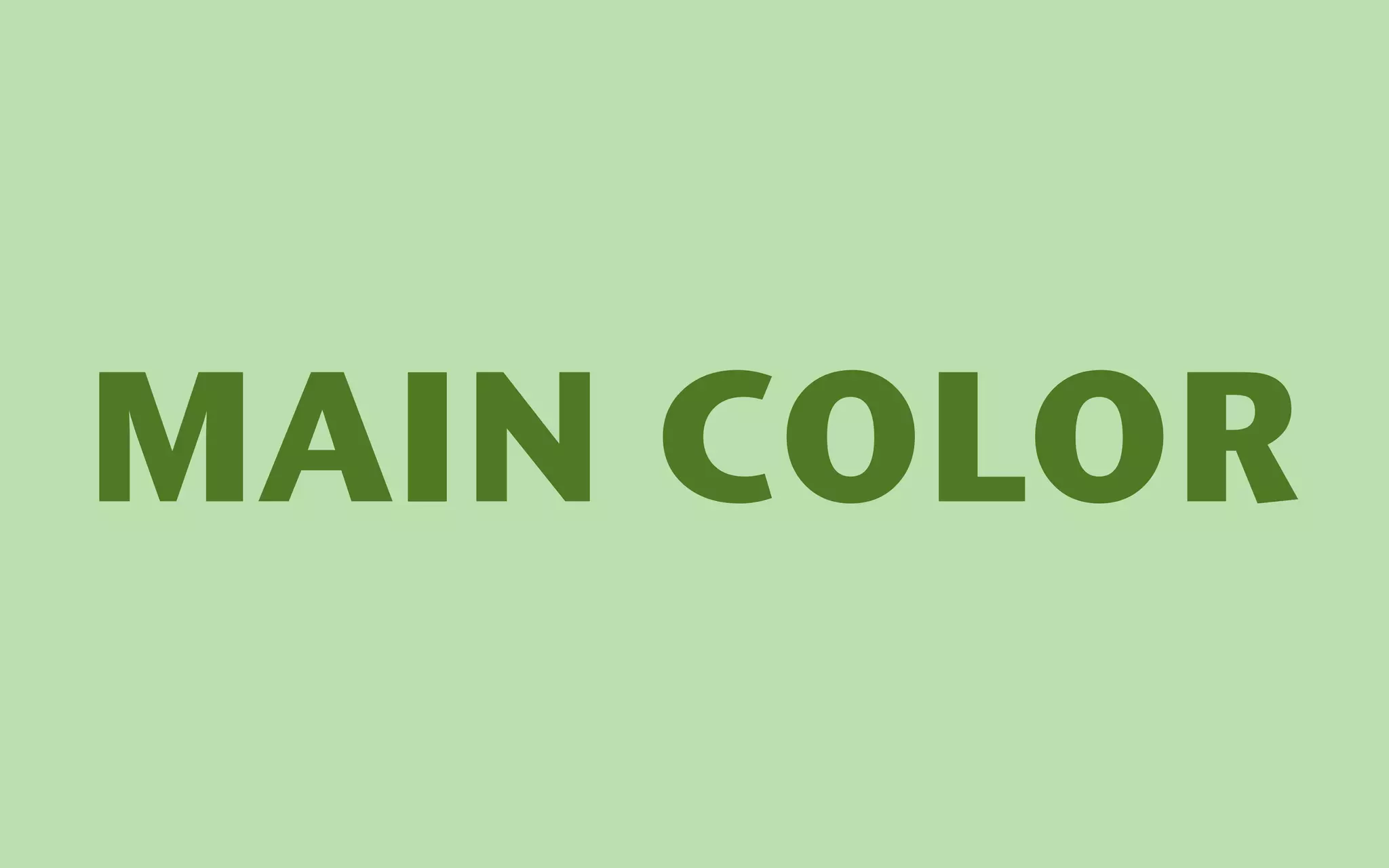 MAIN COLOR
 