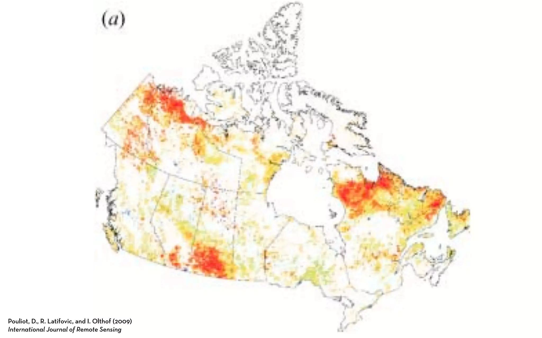 Pouliot, D., R. Latifovic, and I. Olthof (2009)
International Journal of Remote Sensing
 