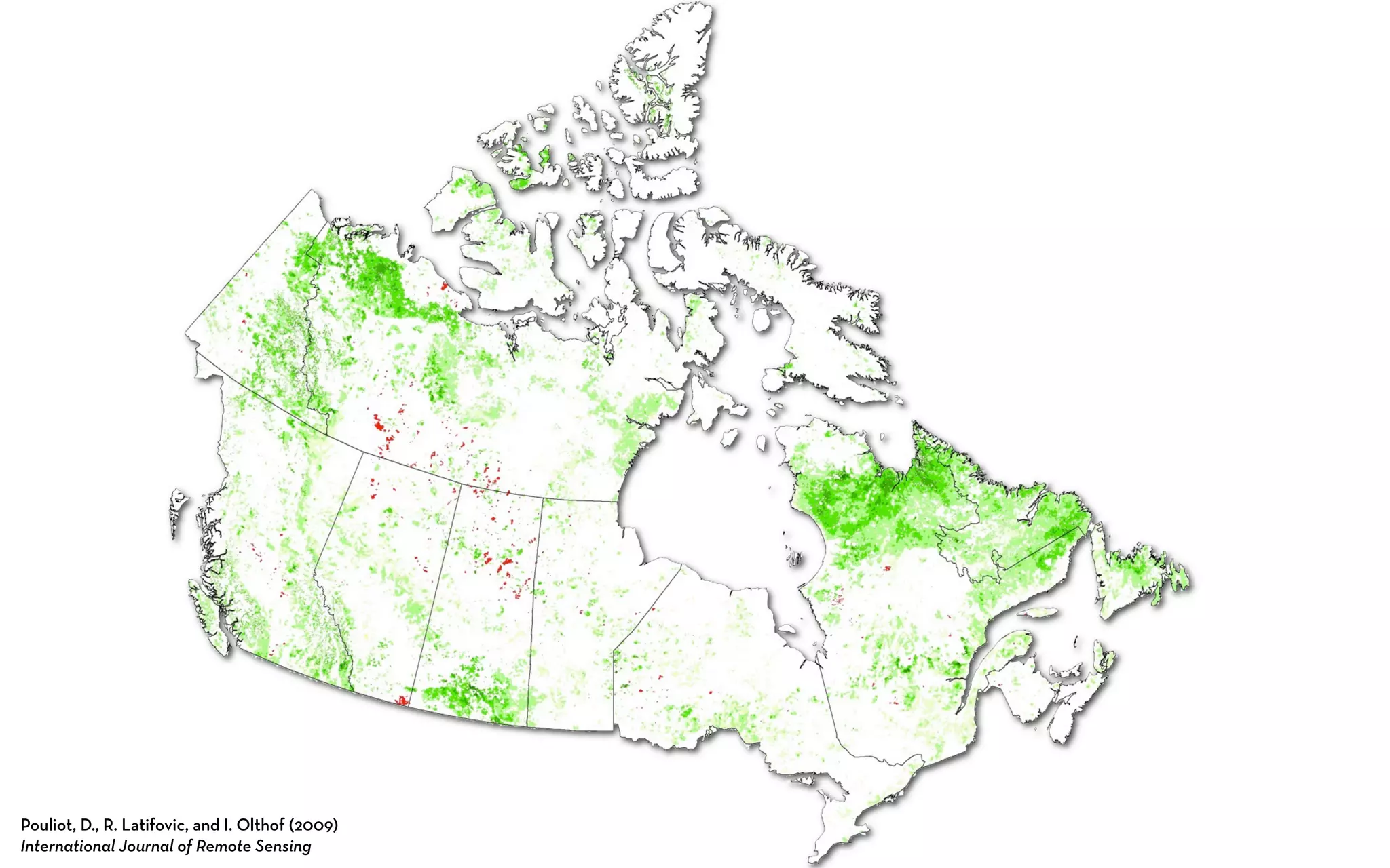 Pouliot, D., R. Latifovic, and I. Olthof (2009)
International Journal of Remote Sensing
 