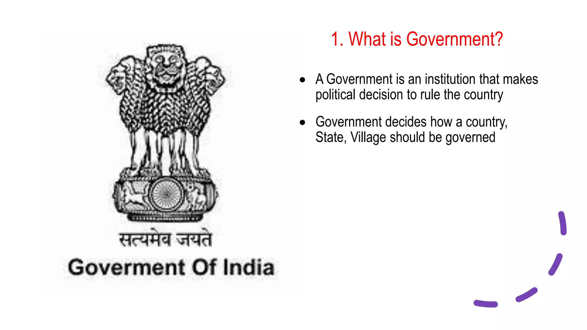 Class 6 the government | PPTX