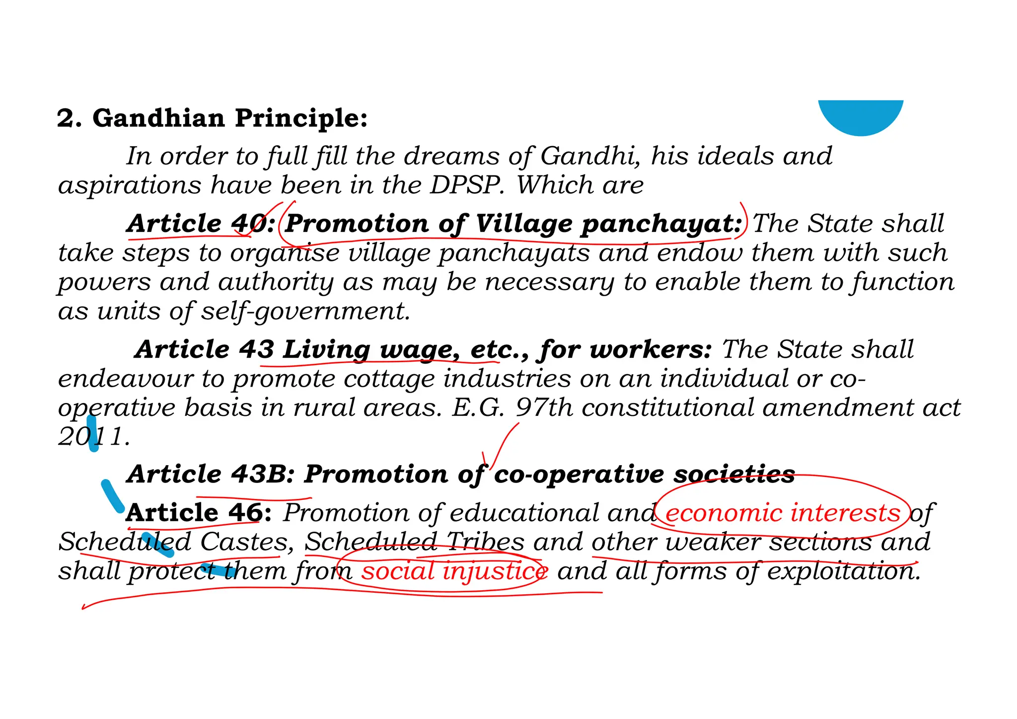 Indian Polity Directive principles of state policy (DPSP) | PDF