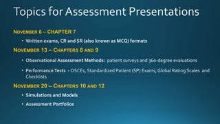 NOVEMBER 6 – CHAPTER 7
NOVEMBER 13 – CHAPTERS 8 AND 9
NOVEMBER 20 – CHAPTERS 10 AND 12
• Simulations and Models
 