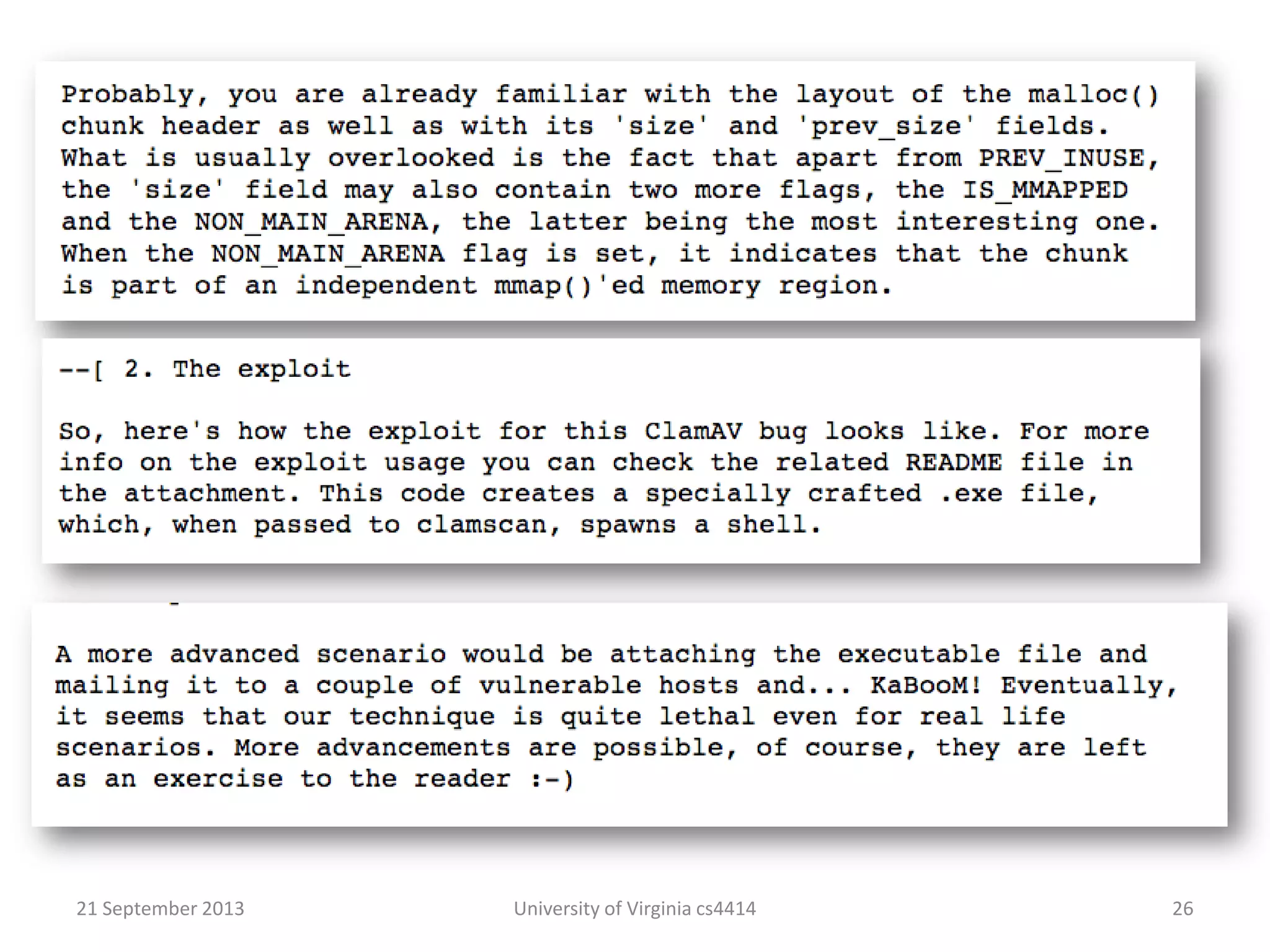 21 September 2013 University of Virginia cs4414 26
 