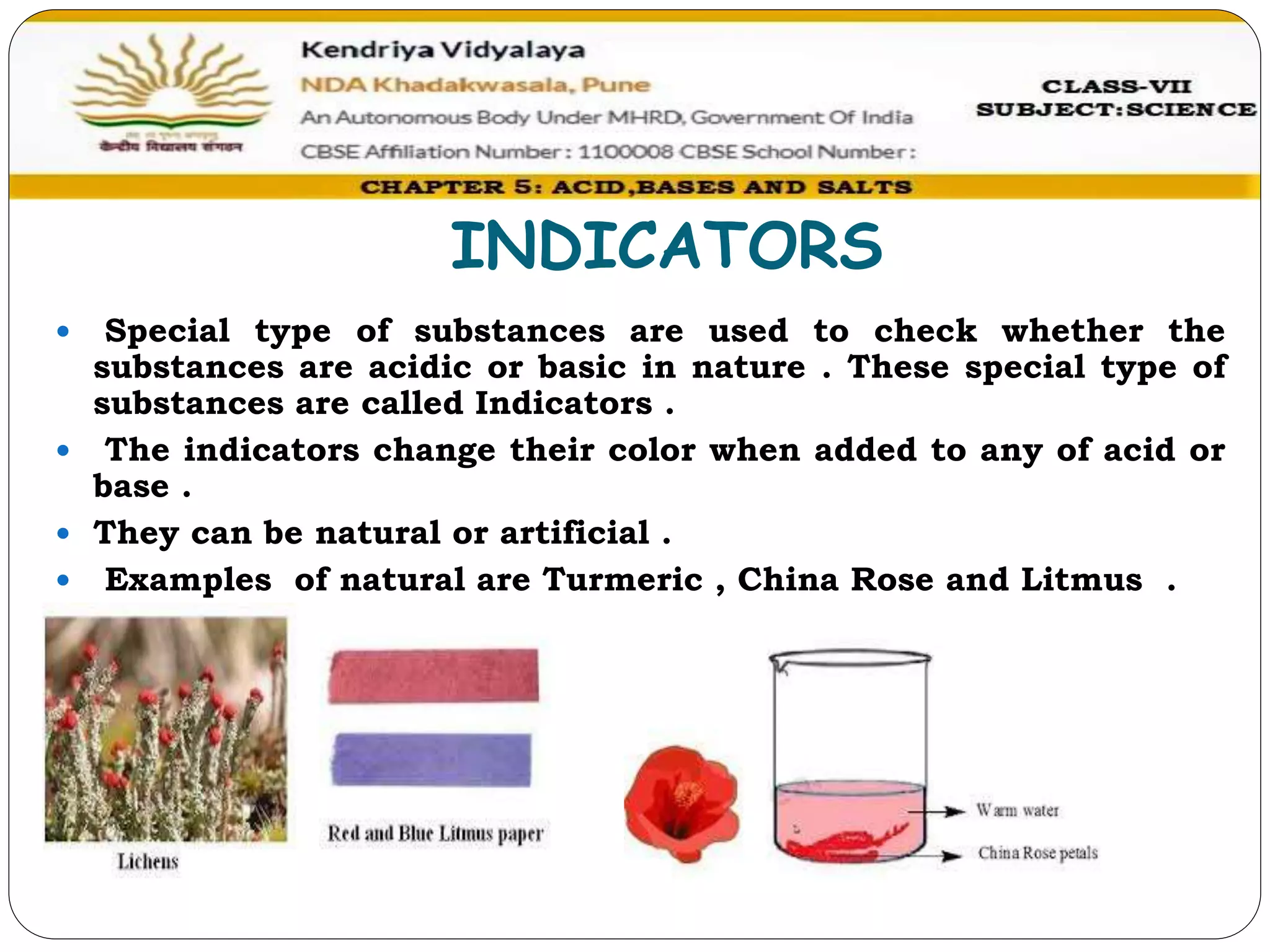 Class 7 chapter 5 Acids ,bases and salts ppt 1 | PPTX
