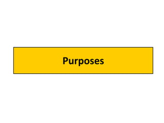 Purposes
 