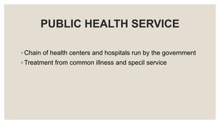 Class7 role of the government in health | PPTX