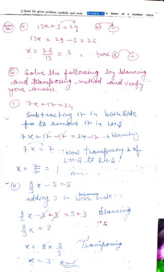 Class 7th practice EX 4.1 solution | PDF | Homework and Study | Education