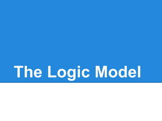 The Logic Model

 