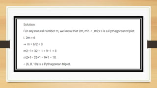 SQUARES AND SQUARE ROOT Class 8 chapter 6 exercise  6.2 