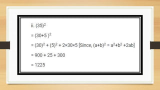 SQUARES AND SQUARE ROOT Class 8 chapter 6 exercise  6.2 
