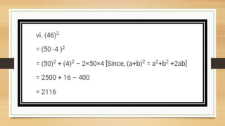 SQUARES AND SQUARE ROOT Class 8 chapter 6 exercise  6.2 