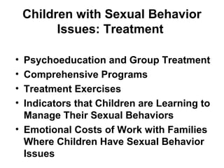Children with Sexual Behavior Issues | PPT