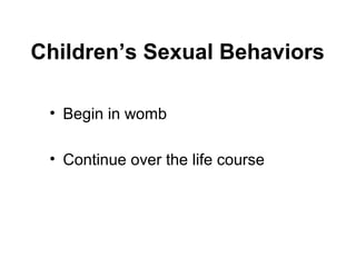 Children with Sexual Behavior Issues | PPT