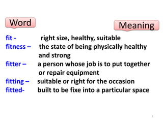 Class 8 english lesson 6 meaning of words | PPTX