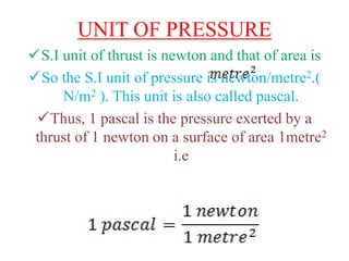 CLASS 8 FORCE & PRESSURE | PPTX
