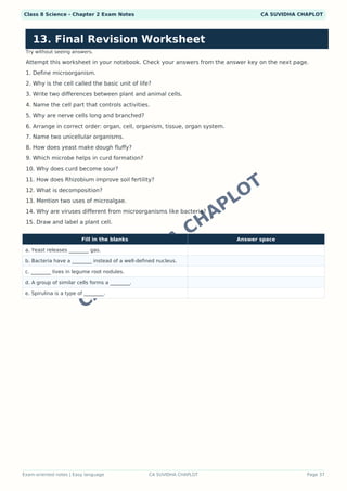 Class 8 Science Chapter 2work Worksheets.pdf Class 8 Science Chapter 2 Visual Notes PDF | Colorful Infographics ...