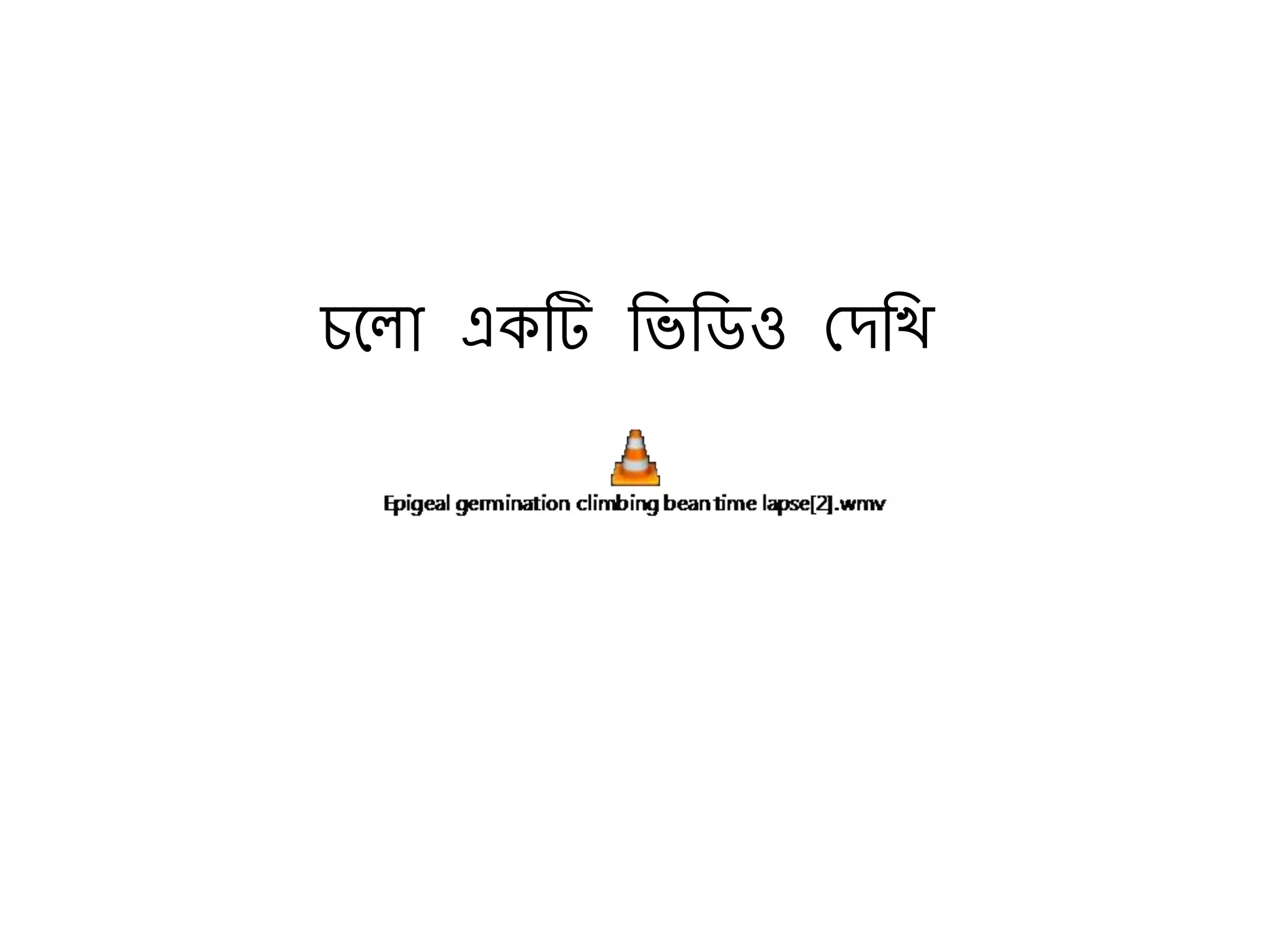 চল ো একটি ভিভিও দেভি
 
