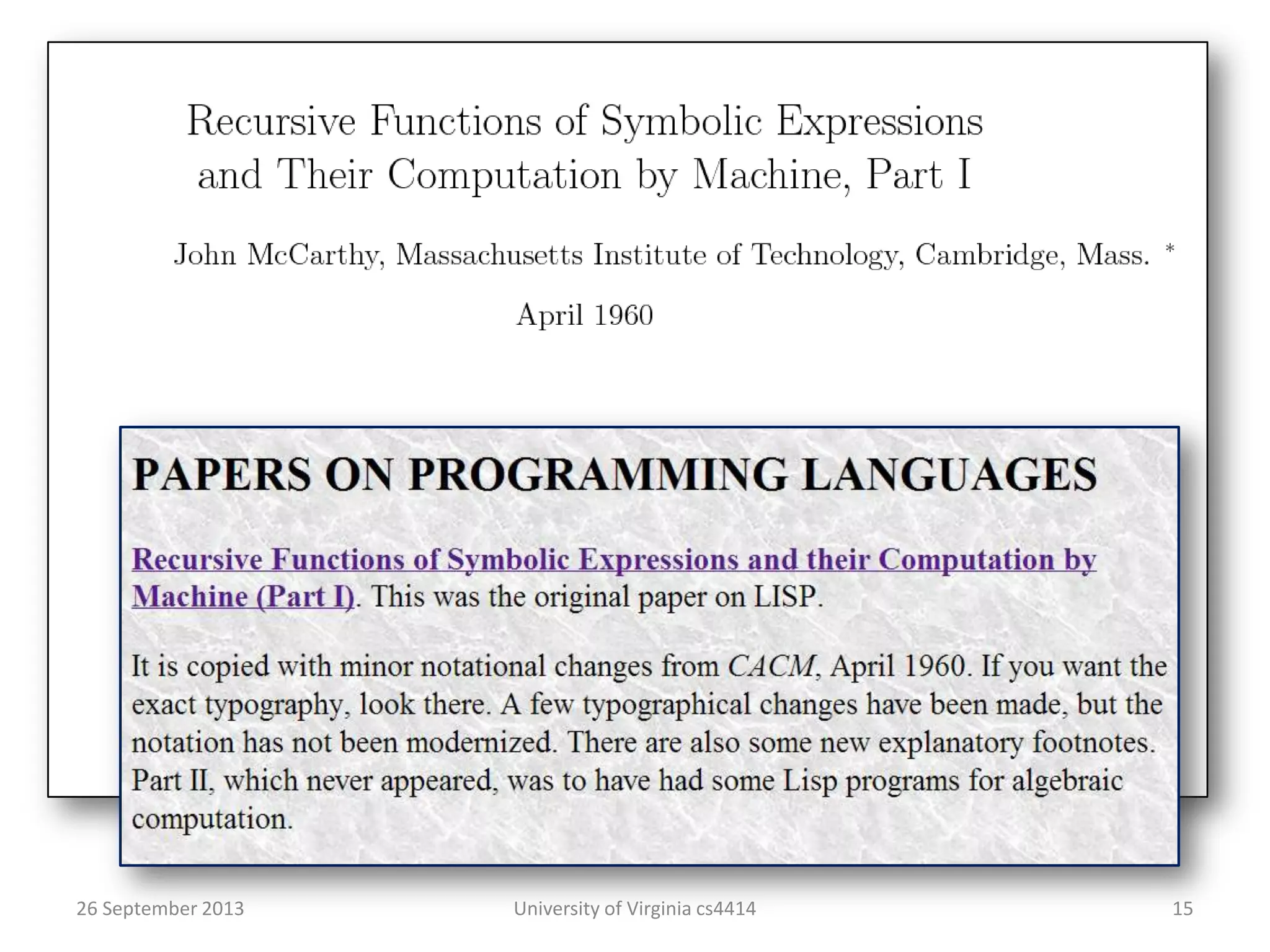 26 September 2013 University of Virginia cs4414 15
 
