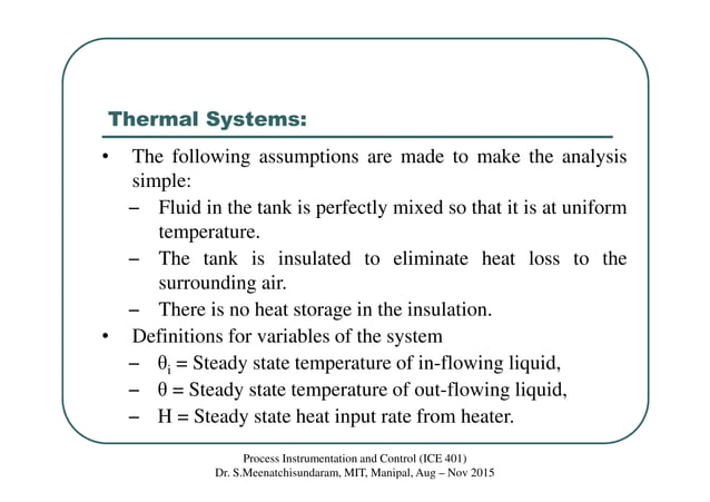Class 9 mathematical modeling of thermal systems | PDF