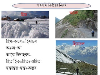 স্বরসব্রিব্রনণণলয়রব্রনয়ম
ব্রহম
ব্রহম+অচল= ব্রহমাচল
অ+অ=আ
আলরা উদাহরণ-
ব্রহতাব্রহত=ব্রহত+অব্রহত
হস্তাির=হস্ত+অির।
অচল
ব্রহমাচল
 